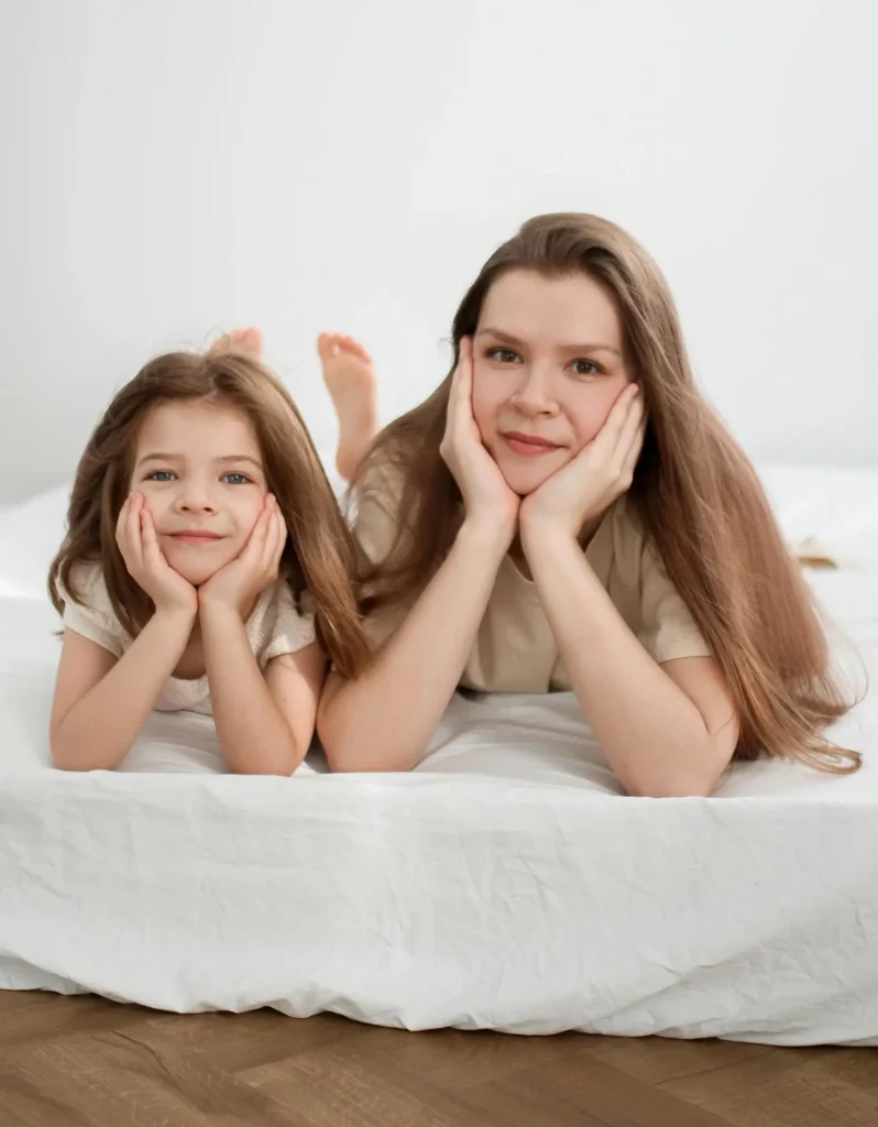 Photo d'une femme et sa fille